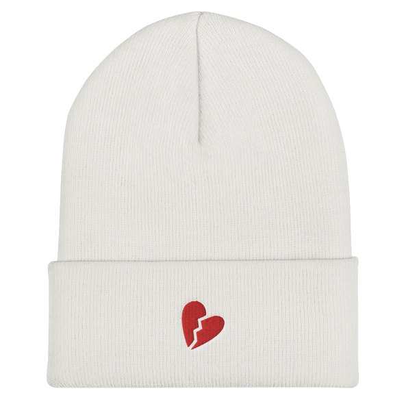 Broken Heart Cuffed Beanie