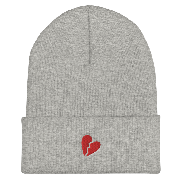 Broken Heart Cuffed Beanie