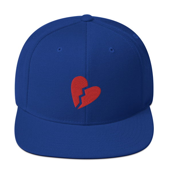 Broken Heart Snapback Hat