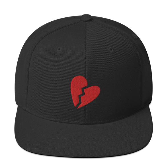 Broken Heart Snapback Hat