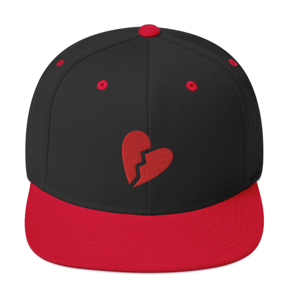 Broken Heart Snapback Hat