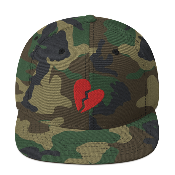 Broken Heart Snapback Hat