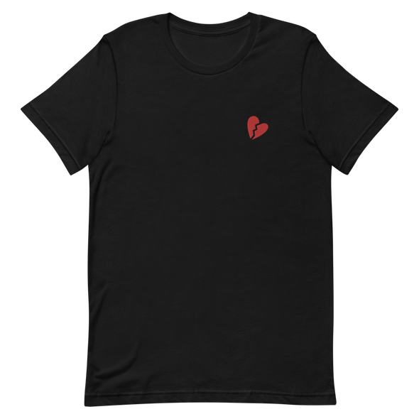 Broken Heart Embroidered Logo T-Shirt