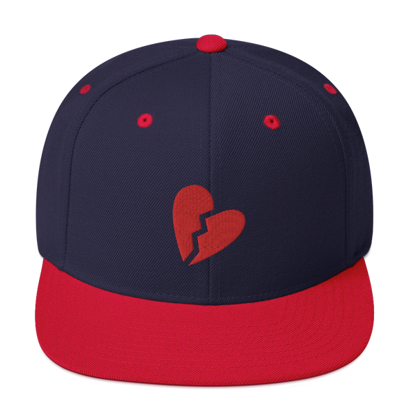 Broken Heart Snapback Hat