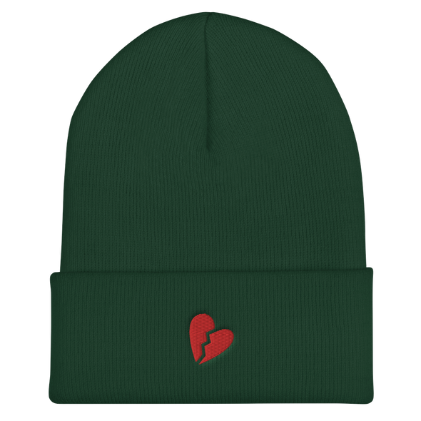 Broken Heart Cuffed Beanie