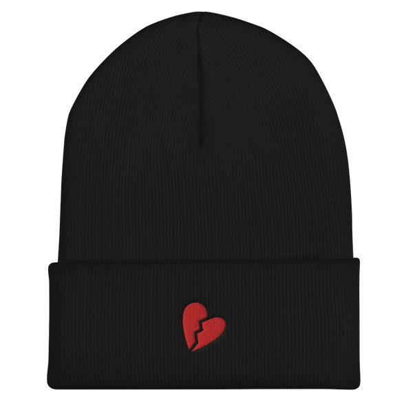 Broken Heart Cuffed Beanie